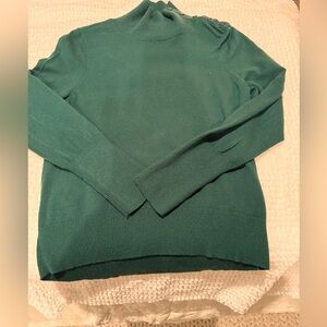 Calvin Klein Jeans Hunter Green Mock Neck Long Length Sweater Size XL